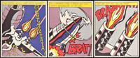 Roy Lichtenstein AS I OPENED FIRE Lithograph Triptych, Signed - Sold for $3,712 on 05-20-2023 (Lot 823).jpg